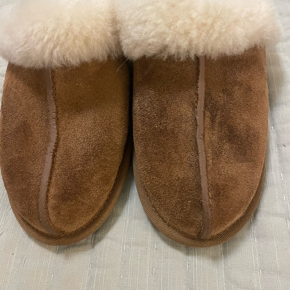 UGG Cream Shearling Slippers